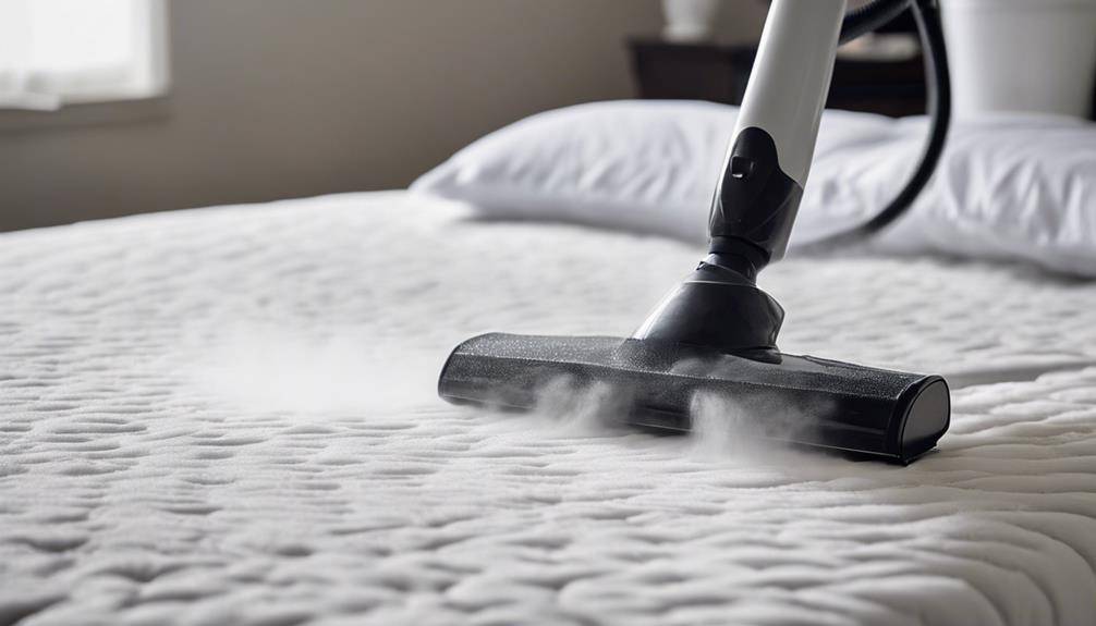 steam cleaning for stain removal and mattress disinfection